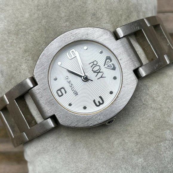 Roxy Accessories - Roxy Quiksilver Ladies Wrist Watch Analog Silver Tone Quartz Metal Band Watch